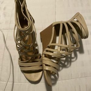 Woman’s ankle wedges